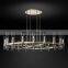 Custom design living room hotel wedding  high ceiling glass pendant lights lighting luxury modern   RAVELLE Round chandelier