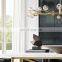 Modern Crystal Molecular Chandelier ceiling Lighting Fixture for Living Room Bedroom Dining Room kitchen island Foyer Lobby