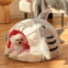 Meow Love Big Mouth Shark Cat Nest Winter Warm Pet Semi-Enclosed Dog Nest Plush Lovely Pad