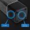 2023 El más nuevo altavoz inalámbrico Bluetooth TWS recargable de colores con iluminación LED RGB, altavoz universal para fiestas disco