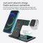 Factory Wholesale 15W Wireless Charger Station for Iphone Samsung Iwatch Earphone Portable Charging 3 in 1 Wireless Charger Dock
