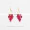 Fashion Shining Oil Drip Earrings Charm Earrings 12 Pairs A Lot Six Colors Mixed Wholesale