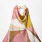 New European and American Fashion Geometric Pattern Printed Neck Top