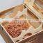 Europe vintage wooden six bottles wine storage box for sale