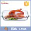 New style large rectangle quarzt microwave safe glass plate