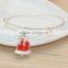 2016 Christmas metal hanging bell charm bangle