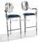 Stainless steel handrail modern PU bar chair                        
                                                                                Supplier's Choice
