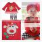 Latest Children Holiday Clothing Set Baby Girls Ruffle Pant Outfit baby girls Christmas Cotton Autumn Clothes Set For Christmas