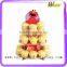 hot sale supermarket promotion christmas 2 tier clear cupcake stand for birthday party
