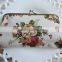 Canvas Floral Clutch Purse