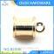 Hot sale Eco friendly Shiny light gold Zinc alloy bag accessories Core End tail clip