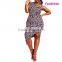 Fashion Sleveless Plus Size Short Fat Women's Evening Dress