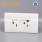 icombo PB2520 2Gang 20A US european plug socket power outlet