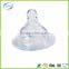 Liquid silicone transparent feeding bottle nipple