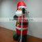 DJ-XT-49 inflatable santa claus check bag presents 2015 christmas decoration sack bag with drawstring