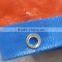 TARPAULIN IN WOVEN FABRIC BLUE/ORANGE FACTORY BEST SELL 3 FEET ALUMINUM GROMMETS ANTI-AGING TEAR-RESISTANT WHOLESALE CHINA