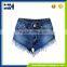 Euramerican Individualistic high waist washed jeans shorts