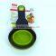 measuring cup silicone passed FDA collapsible silicone cup with bag clip