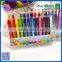 2016 wholesale 24 colors crayons into pvc bag for school students with cheap price