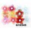 fashion crystal satin rose flower hair clip