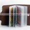 oem multiple leather plastic index id card holder