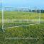 Steel chain link fence panels and rolls for sports field fencing