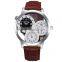 SKONE 9274 hot selling transparent multiple time zone watch
