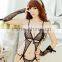 Women Sexy Lingerie Sleepwear One Piece Pajamas Dress Halter gloves Teddy