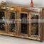 Indian Recycle Wood 2 Double Door Side Board, For Home Funriture