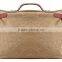 Vintage Style Large Capacity Tote and Shoulder Canvas Khaki Women Briefcase or Business Bag