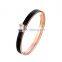 Latest 24k Gold 316L Stainless Steel Crystal Bangle