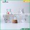New design unique shape glass storage jar , food glass jar with cork