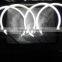 led halo rings 131mm car angel eyes headlights 120 smd led angel eyes for bmw e46 projector