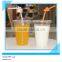 High Quality 12oz 16oz Plastic Cup Clear Flat Lid