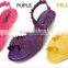 Wholesale Candy Colors PVC Flower Melissa Jelly Beach Flip Flop Women Slipper
