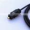 Gold plated Fiber Optic Digital Audio Cable square to round