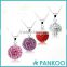 Fashion rhinestone crystal ball-beads charm pendant jewelry,925 sterling silver pendant necklace