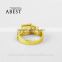 1.25 Carat Princess Shape Ring 10K Gold Yellow Ring Simulated Diamond Jewelry New Wedding Engagement Ring For Women Gift