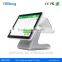 Chain stores 15inch POS Terminal Dual touch screen all in one with 15inch Touch screen+9.7inch Touch screen