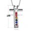 New Design Steel Crystal Cross Craftwork Necklace Accessory Long Pendant Chain For Women