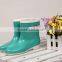 2015 Fashion clear women cheap pvc beautiful rain boots