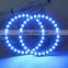 4 x80mm 5050SMD 30leds RGB angel eyes for all car, DC 12 V universal use color changing led angel eyes Rgb rings 80mm