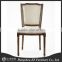 Vintage french fabric side chair hot Selling dining Chairs