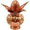 Indian Handmade Pure Copper Designer Kalash Pot For Use Pooja Home Decorate