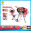 Pretend plastic material kids play set barbecue grill with light toy