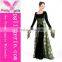 Green Long Sleeve Muslim Evening Gown for women