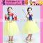 2015 snow white cosplay Christmas Princess dress beautiful girl short sleeve children princess evening dress