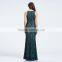 2017 newest special cutting elegant fashion lace evening dress