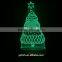 USB style hot sale night lighting acrylic 3D table lamp with laser cutting