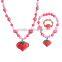 Polymer Clay Kids Bracelet China Traditional Necklace Jewelry Accessories Set